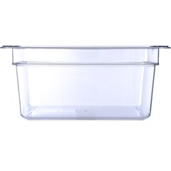 10222B07 StorPlus™ Polycarbonate Food Pan 1/2 Size, 6" Deep - Clear
