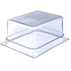 10222B07 StorPlus™ Polycarbonate Food Pan 1/2 Size, 6" Deep - Clear