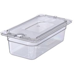 3066107 StorPlus™ Polycarbonate Food Pan 1/3 Size, 4" Deep - Clear