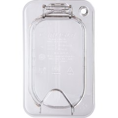 10339Z07 StorPlus™ EZ Access Hinged Notched Universal Food Pan Lid 1/9 Size - Clear
