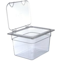 10223B07 StorPlus™ Polycarbonate Food Pan 1/2 Size, 8" Deep - Clear