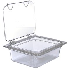 10221B07 StorPlus™ Polycarbonate Food Pan 1/2 Size, 4" Deep - Clear