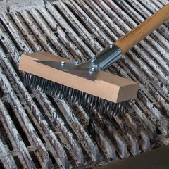36372500 Oven Grill Brush & Scraper with Handle 30" - Natural