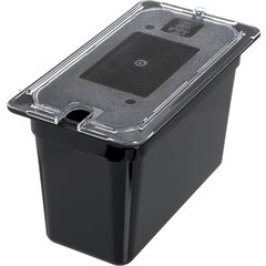 3066903 StorPlus™ Polycarbonate Food Pan 1/3 Size, 8" Deep - Black