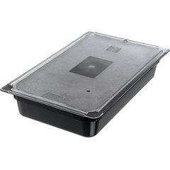10201B03 StorPlus™ Polycarbonate Food Pan Full-Size, 4" Deep - Black