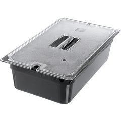 10202B03 StorPlus™ Polycarbonate Food Pan Full-Size, 6" Deep - Black