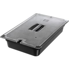 10201B03 StorPlus™ Polycarbonate Food Pan Full-Size, 4" Deep - Black
