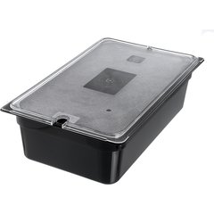 10202B03 StorPlus™ Polycarbonate Food Pan Full-Size, 6" Deep - Black