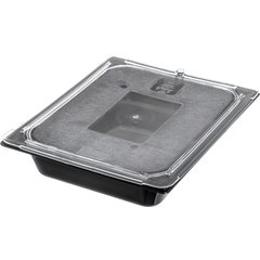 10236U07 StorPlus™ Polycarbonate Flat Universal Lid 1/2 Size - Clear