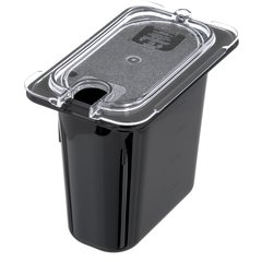 10337U07 StorPlus™ Polycarbonate Notched Universal Lid 1/9 Size - Clear