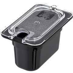10337U07 StorPlus™ Polycarbonate Notched Universal Lid 1/9 Size - Clear