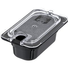 10337U07 StorPlus™ Polycarbonate Notched Universal Lid 1/9 Size - Clear