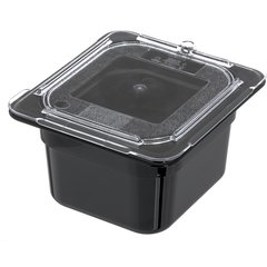 10316U07 StorPlus™ Polycarbonate Flat Universal Lid 1/6 Size - Clear