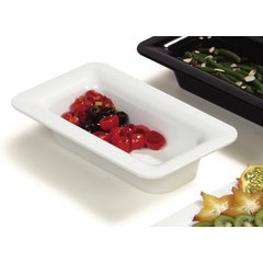 4446202 Designer Displayware™ Third Size Food Pan 2-1/2" - White