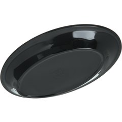 4356303 Dallas Ware® Melamine Oval Platter Tray 9.25" x 6.25" - Black