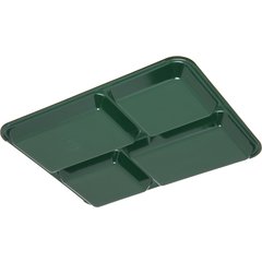 KL44408 4-Compartment Melamine Tray 8.5" x 11" - Forest Green
