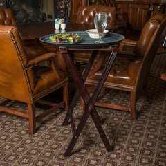 C3620W11 Wood Tray Stand 30" - Walnut
