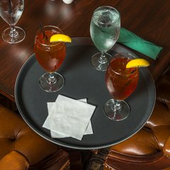 1600GL004 GripLite® Round Tray 16" - Black