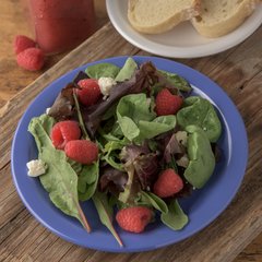 4350314 Dallas Ware® Melamine Salad Plate 7.25" - Ocean Blue