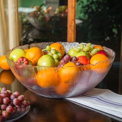 691907 Petal Mist® Bowl 17.2 qt, 18" - Clear