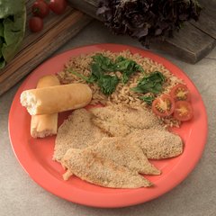 4350052 Dallas Ware® Melamine Dinner Plate 10.25" - Sunset Orange