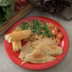 4350005 Dallas Ware® Melamine Dinner Plate 10.25" - Red