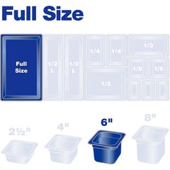 10402B03 StorPlus™ High Heat Food Pan Full-Size, 6" Deep - Black