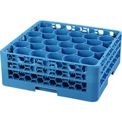 RW30-114 OptiClean™ NeWave™ Glass Rack with 2 Integrated Extenders 30 Compartment - Carlisle Blue