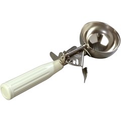 60300-10 Stainless Steel Disher Scoop #10 Size 3.8 oz - Ivory