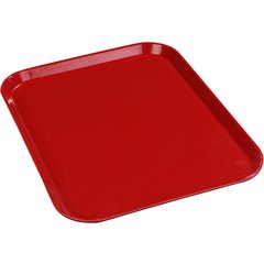 1612FG017 Glasteel™ Solid Rectangular Tray 16.4" x 12" - Red