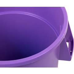 34104489 Bronco™ Round Waste Bin Trash Container 44 Gallon - Purple