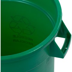 34105509 Bronco™ Round Waste Bin Trash Container 55 Gallon - Green