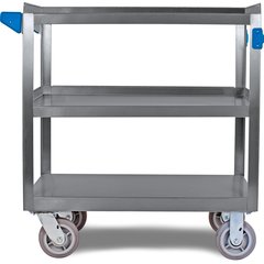 UC7032133 Stainless Steel 3 Shelf Utility Cart 21" x  33" - Stainless Steel