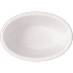 S31442 Melamine Smooth Oval Ramekin 4 oz - Bone