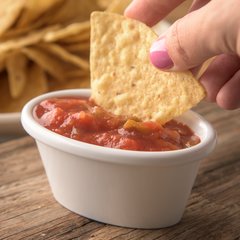 S31442 Melamine Smooth Oval Ramekin 4 oz - Bone