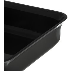882103 Rectangular Crock 10 lb 12-1/8" x 10-5/32" - Black