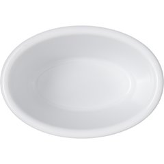 S31402 Melamine Smooth Oval Ramekin 4 oz - White
