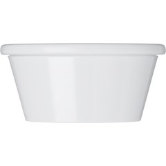 S31402 Melamine Smooth Oval Ramekin 4 oz - White