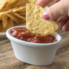 S31402 Melamine Smooth Oval Ramekin 4 oz - White