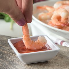 086002 Melamine Square Ramekin 2 oz - White