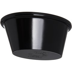 S31403 Melamine Smooth Oval Ramekin 4 oz - Black