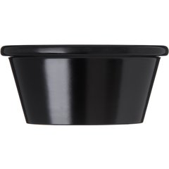 S31403 Melamine Smooth Oval Ramekin 4 oz - Black