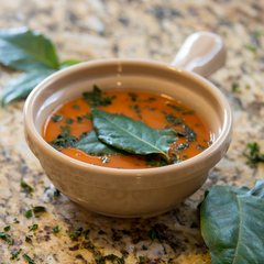 700619 Handled Soup Bowl 8 oz, 4-5/8" - Stone