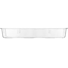 698207 Modular Displayware Half Long Pan Wavy Edge 2-1/2" Deep - Clear