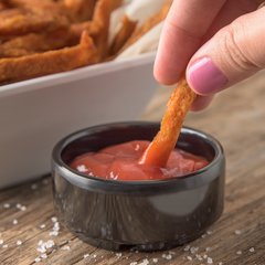 41003 Melamine Straight-Sided Ramekin 2 oz - Black