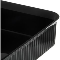 811203 Deliware® Rectangular Crock 10 lb 12-7/16" x 10-1/4" - Black