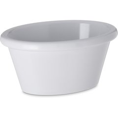 Carlisle Melamine Smooth Oval Ramekin 3 oz White S31202 Case of 48