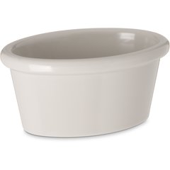 Carlisle Melamine Smooth Oval Ramekin 2 oz Bone S31042 Case of 48