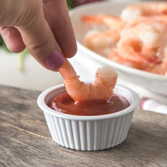 084402 SAN Fluted Ramekin 2 oz - White