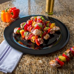 4440603 Designer Displayware™ Wide Rim Round Platter 19" - Black